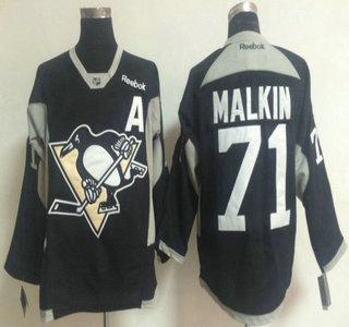 Pittsburgh Penguins #71 Evgeni Malkin 2014 Training Black Jersey