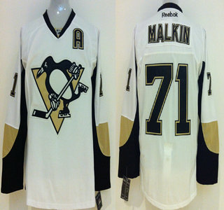 Pittsburgh Penguins #71 Evgeni Malkin White Jersey