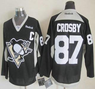 Pittsburgh Penguins #87 Sidney Crosby 2014 Training Black Jersey