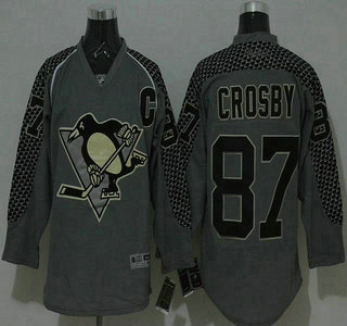 Pittsburgh Penguins #87 Sidney Crosby Dark Gray Jersey