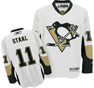 Pittsburgh Penguins 11 Staal White Jersey