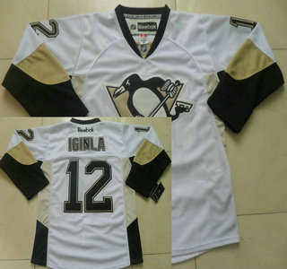Pittsburgh Penguins 12 Jarome Iginla White Jersey