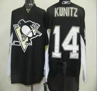 Pittsburgh Penguins 14 Kunitz Black Jersey
