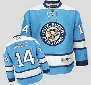 Pittsburgh Penguins 14 Kunitz Light Blue Jersey