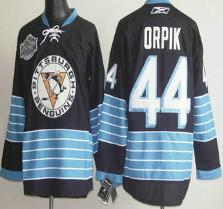 Pittsburgh Penguins 44 Brooks Oppik Navy Blue Third Jersey