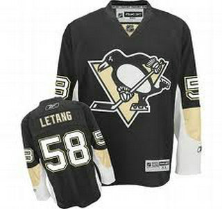 Pittsburgh Penguins 58 Kris Letang Black Jersey