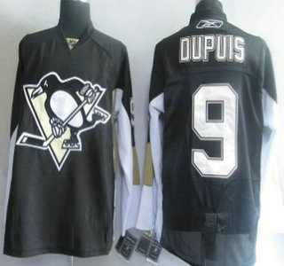 Pittsburgh Penguins 9 Dupuis Black Jersey