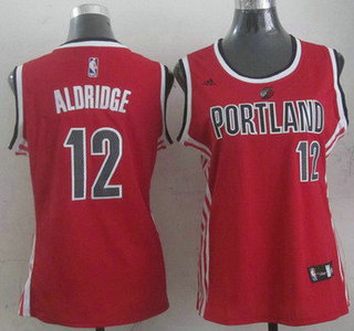 Portland Trail Blazers #12 LaMarcus Aldridge 2014 New Red Womens Jersey