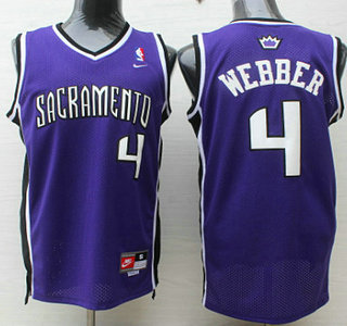 Sacramento Kings #4 Chris Webber Sacramento Purple Swingman Jersey