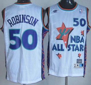 San Antonio Spurs #50 David Robinson White 94-95 All Star NBA Jersey