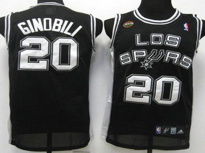 San Antonio Spurs 20 Manu Ginobili Black Latin Nights Jersey