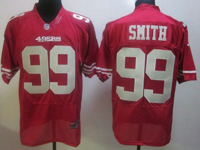 San Francisco 49ers 99 Aldon Smith Red 2012 Nike NFL Elite Jerseys 