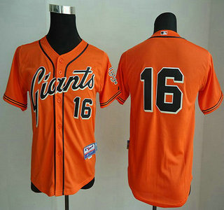 San Francisco Giants #16 Angel Pagan Orange Kids Jersey