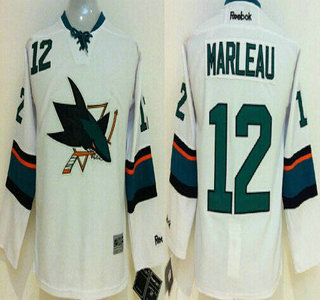 San Jose Sharks #12 Patrick Marleau 2014 White Kids Jersey