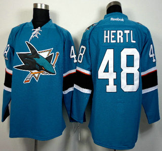 San Jose Sharks #48 Tomas Hertl 2014 Blue Jersey