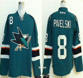 San Jose Sharks #8 Joe Pavelski 2014 Stadium Series Green Jersey
