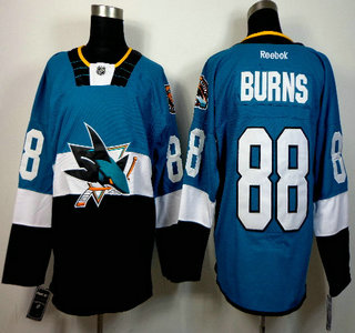 San Jose Sharks #88 Brent Burns 2015 Stadium Series Blue With Black Jersey