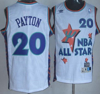 Seattle SuperSonics #20 Gary Payton White 94-95 All Star NBA Jersey