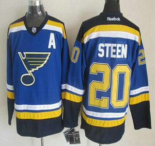 St. Louis Blues #20 Alexander Steen 2014 Blue Jersey