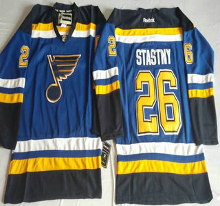 St. Louis Blues #26 Paul Stastny 2014 Blue Jersey