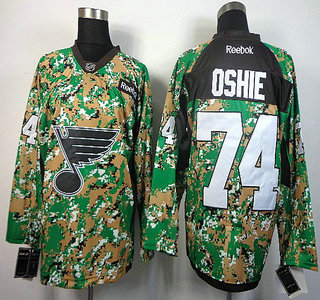 St. Louis Blues #74 T.J. Oshie 2014 Camo Jersey