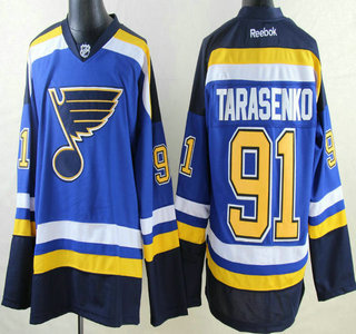 St. Louis Blues #91 Vladimir Tarasenko 2014 New Style Blue Jersey