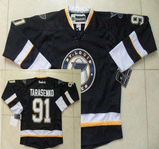 St. Louis Blues #91 Vladimir Tarasenko Dark Blue Third Jersey