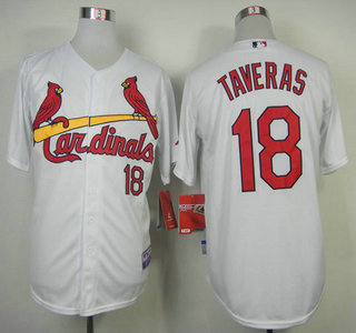 St. Louis Cardinals #18 Oscar Taveras White Jersey