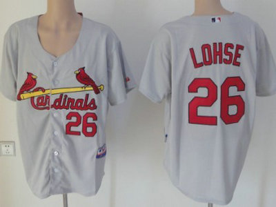 St. Louis Cardinals 26 Kyle Lohse Gray Jersey