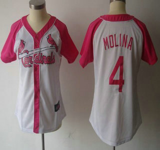 St. Louis Cardinals #4 Yadier Molina 2012 Fashion Womens Jersey