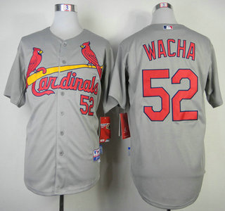 St. Louis Cardinals #52 Michael Wacha Grey Cool Base Jersey