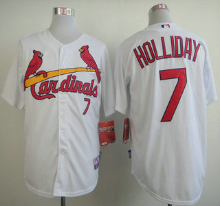 St. Louis Cardinals #7 Matt Holliday White Jersey
