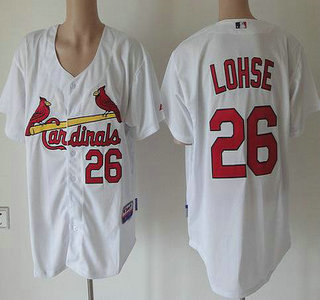 St. Louis Cardinals 26 Kyle Lohse White Jersey