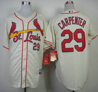 St.Louis Cardinals #29 Chris Carpenter Cream Jersey