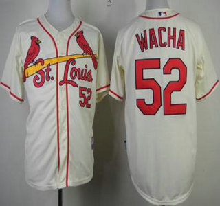 St Louis Cardinals #52 Michael Wacha Cream Cool Base Jersey