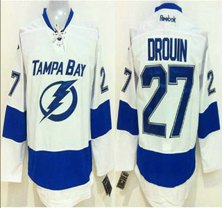 Tampa Bay Lightning #27 Jonathan Drouin White Jersey