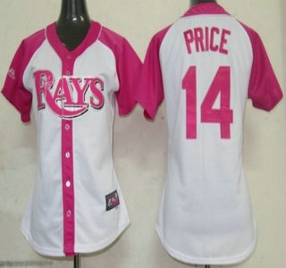 Tampa Bay Rays #14 David Price 2012 Fashion Womens Jersey