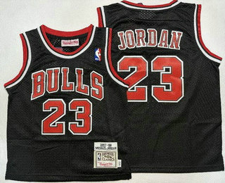 Toddler Chicago Bulls #23 Michael Jordan Black 1997 Throwback Swingman Jersey