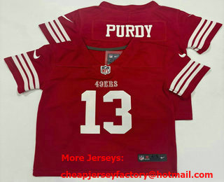 Toddler San Francisco 49ers #13 Brock Purdy Red Vapor Limited Stitched Jersey