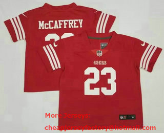Toddlers San Francisco 49ers #23 Christian McCaffrey 2022 Red Vapor Untouchable Stitched Limited Jersey