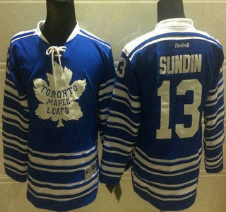 Toronto Maple Leafs #13 Mats Sundin 2014 Winter Classic Blue Kids Jersey