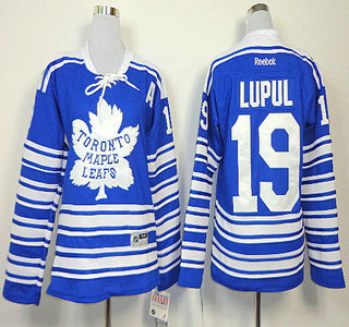 Toronto Maple Leafs 19 Joffrey Lupul With A Patch 2014 Winter Classic Blue Womens Jersey