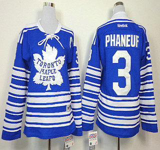 Toronto Maple Leafs 3 Dion Phaneuf 2014 Winter Classic Blue Womens Jersey