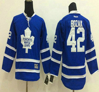 Toronto Maple Leafs #42 Tyler Bozak Blue Kids Jersey
