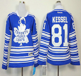 Toronto Maple Leafs 81 Phil Kessel 2014 Winter Classic Blue Womens Jersey