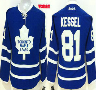 Toronto Maple Leafs #81 Phil Kessel Blue Womens Jersey