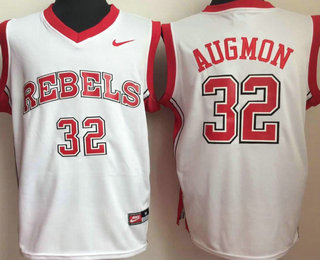 Unlv Rebels #32 Stacy Augmon White College Basketball Jersey