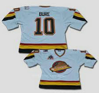 Vancouver Canucks #10 BURE White CCM Jersey