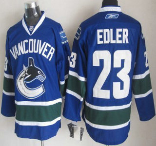 Vancouver Canucks #23 Edler Blue Jersey