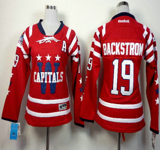 Washington Capitals #19 Nicklas Backstrom 2015 Winter Classic Red Womens Jersey